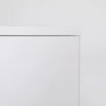 Bedside Table Side Storage Cabinet Nightstand Bedroom 2 Drawer Legs ETTA WHITE - Furniture > Bedroom