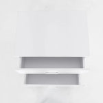 Bedside Table Side Storage Cabinet Nightstand Bedroom 2 Drawer Legs ETTA WHITE - Furniture > Bedroom