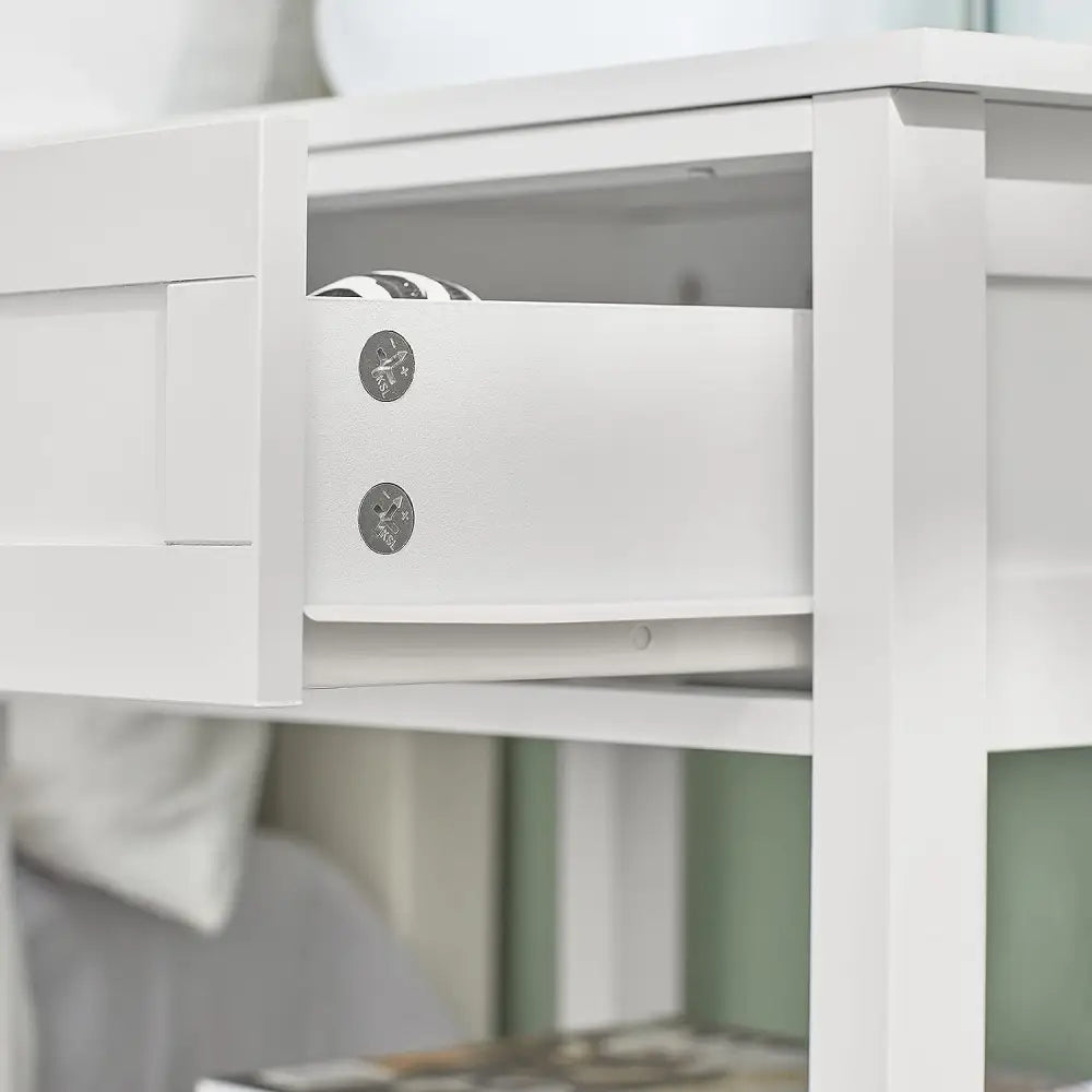 Bedside Table with Drawer Shelves - Home & Garden > Decor