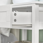 Bedside Table with Drawer Shelves - Home & Garden > Decor