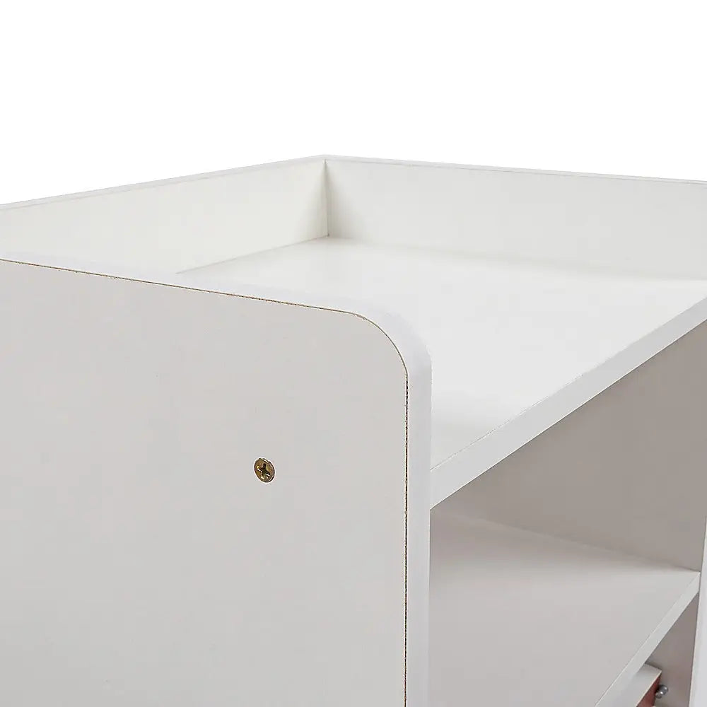 Bedside Tables Drawers Side Table Bedroom Furniture Nightstand White Unit - Furniture > Office