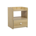 Bedside Tables Drawers Side Table Bedroom Furniture Nightstand Wood Unit - Furniture > Office