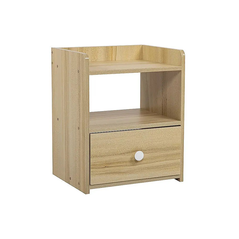 Bedside Tables Drawers Side Table Bedroom Furniture Nightstand Wood Unit - Furniture > Office