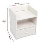 Bedside Tables Side Table Nightstand Storage Drawer Shelf Bedroom - Furniture > Office