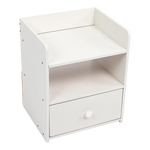 Bedside Tables Side Table Nightstand Storage Drawer Shelf Bedroom - Furniture > Office
