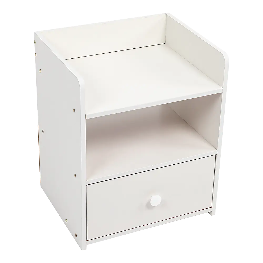 Bedside Tables Side Table Nightstand Storage Drawer Shelf Bedroom - Furniture > Office