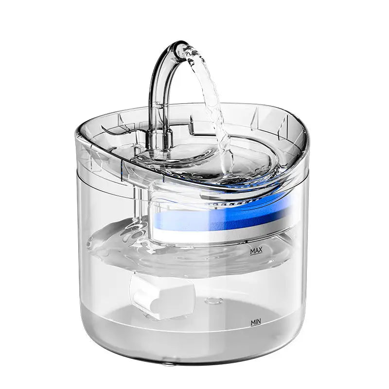 Beginner Version Pet Water Fountain with USB Interface (Excluding Plug) and Filter Set – Transparent Design - Pet