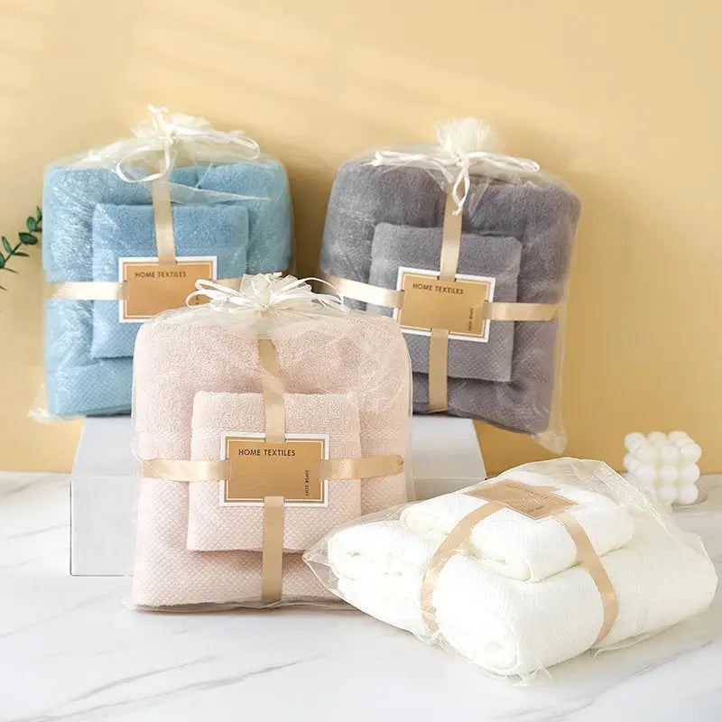 Beige Soft and Absorbent Towel Set – Wrap Towel and Bath Towel Set for Ultimate Comfort Bath towel 140*70cm face towel
