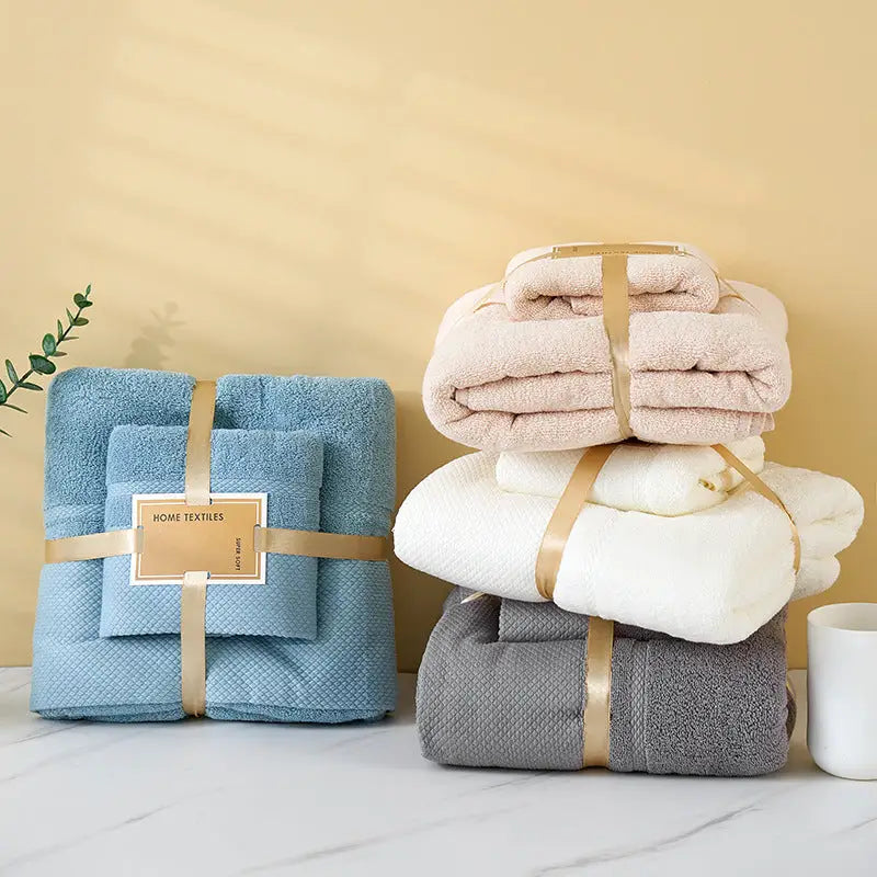 Beige Soft and Absorbent Towel Set – Wrap Towel and Bath Towel Set for Ultimate Comfort Bath towel 140*70cm face towel