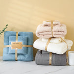 Beige Soft and Absorbent Towel Set – Wrap Towel and Bath Towel Set for Ultimate Comfort Bath towel 140*70cm face towel