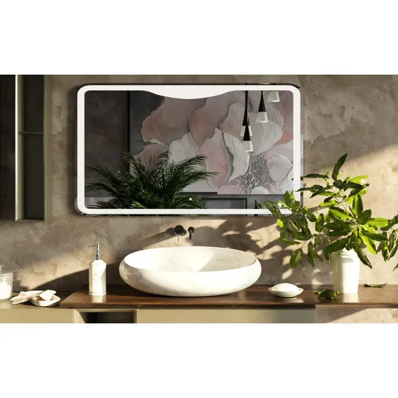 Belbagno Rectangular LED Bathroom Wall Mirror - Furniture > Bathroom