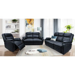 Bella 1 Seater Electric Recliner Genuine Leather Upholstered Lounge - Black - Furniture > Bar Stools & Chairs > Arm