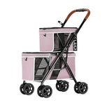 Bello Double Dog-Pink - Pet Care > Dog Supplies > Dog Carriers & Crates