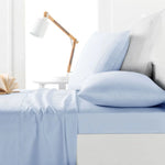 Belmondo 225TC Sheet Set Light Blue - King - Home & Garden > Bedding