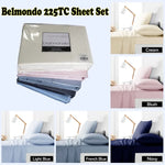 Belmondo 225TC Sheet Set Light Blue - King - Home & Garden > Bedding