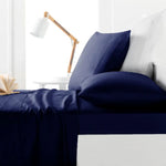 Belmondo 225TC Sheet Set Navy - King - Home & Garden > Bedding