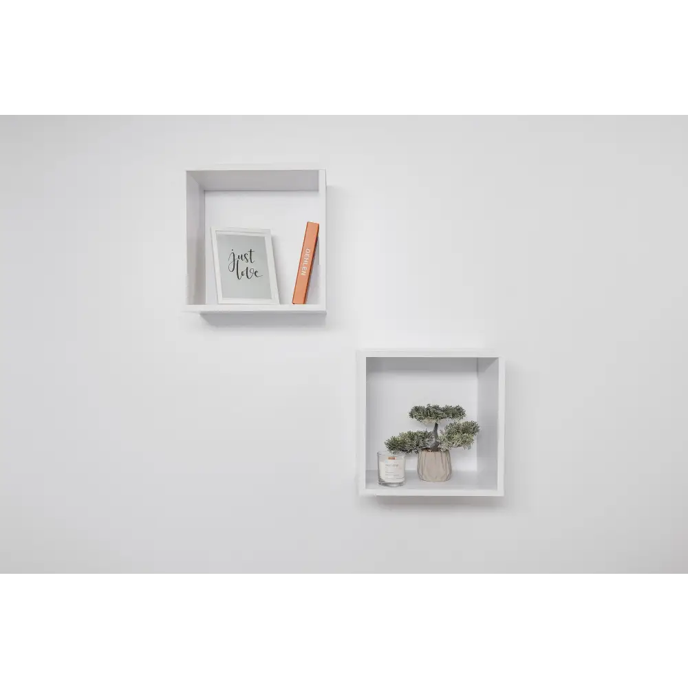 BERGEN CUBE TWIN PACK (WHITE) - Furniture > Living Room