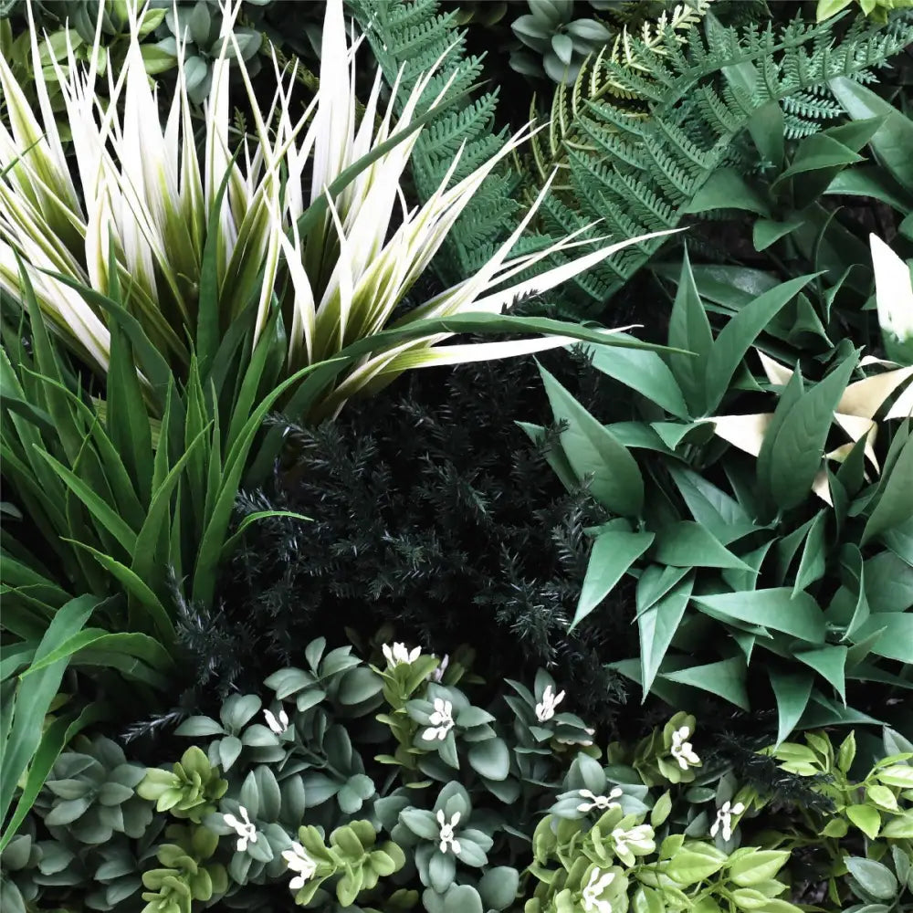 Bespoke Vertical Garden Green Wall UV Resistant SAMPLE 45cm x 45cm - Home & Garden > Artificial Plants