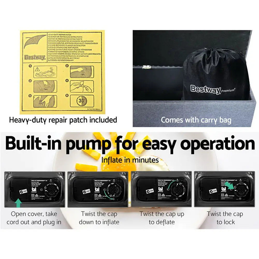 Bestway Air Bed Inflatable Mattress Queen - Home & Garden > Inflatable Mattress
