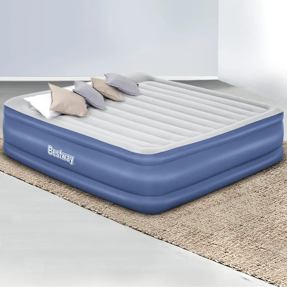 Bestway Air Mattress King Inflatable Bed 56cm Airbed Blue - Home & Garden > Inflatable Mattress