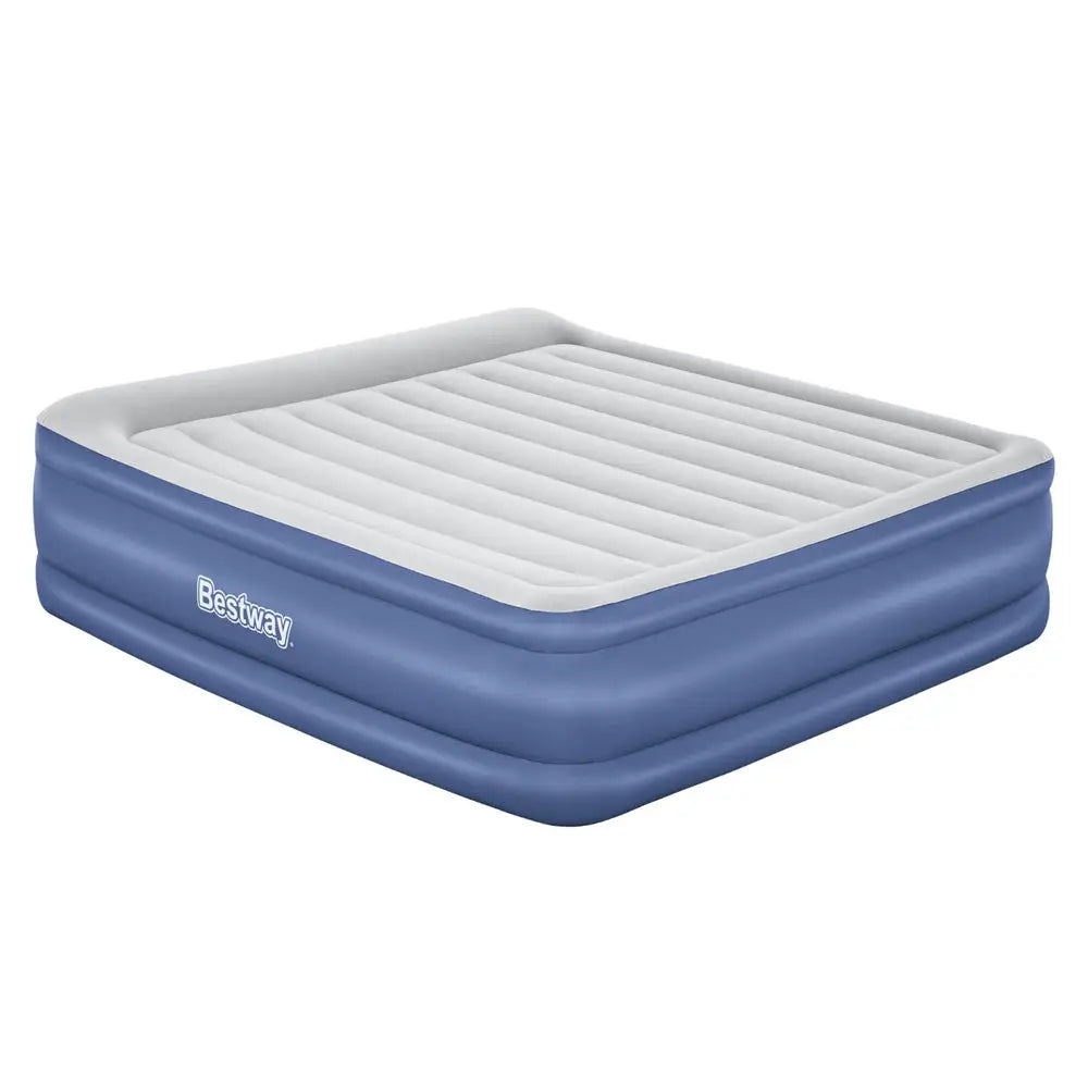Bestway Air Mattress King Inflatable Bed 56cm Airbed Blue - Home & Garden > Inflatable Mattress