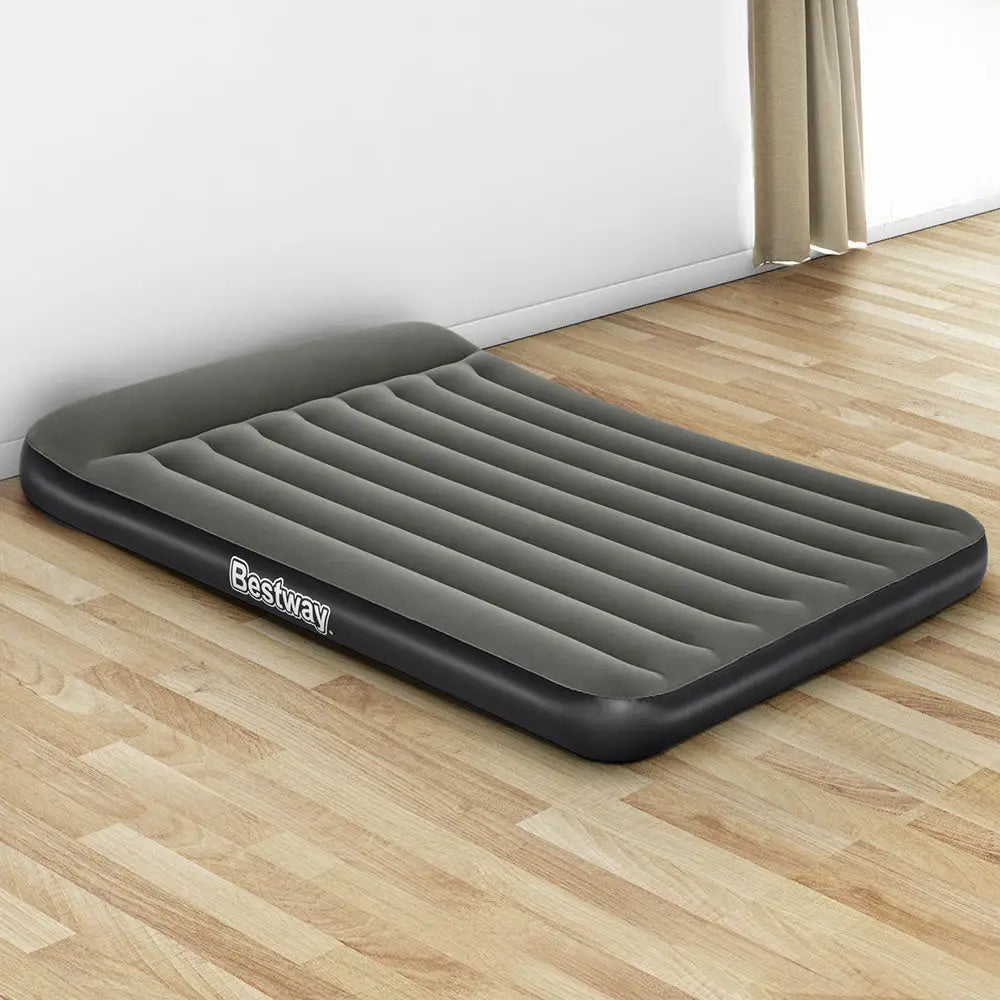 Bestway Air Mattress Queen Inflatable Bed 30cm Airbed Grey - Home & Garden > Inflatable Mattress