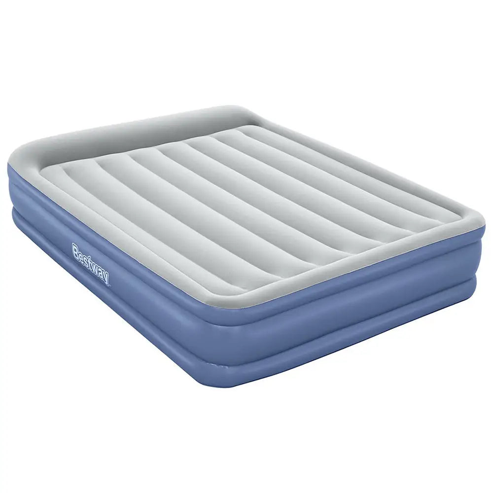 Bestway Air Mattress Queen Inflatable Bed 46cm Airbed Blue - Home & Garden > Inflatable Mattress