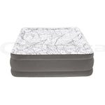 Bestway Air Mattress Queen Inflatable Bed 46cm Airbed Decorated Surface Grey - Outdoor > Camping