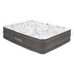 Bestway Air Mattress Queen Inflatable Bed 46cm Airbed Decorated Surface Grey - Outdoor > Camping