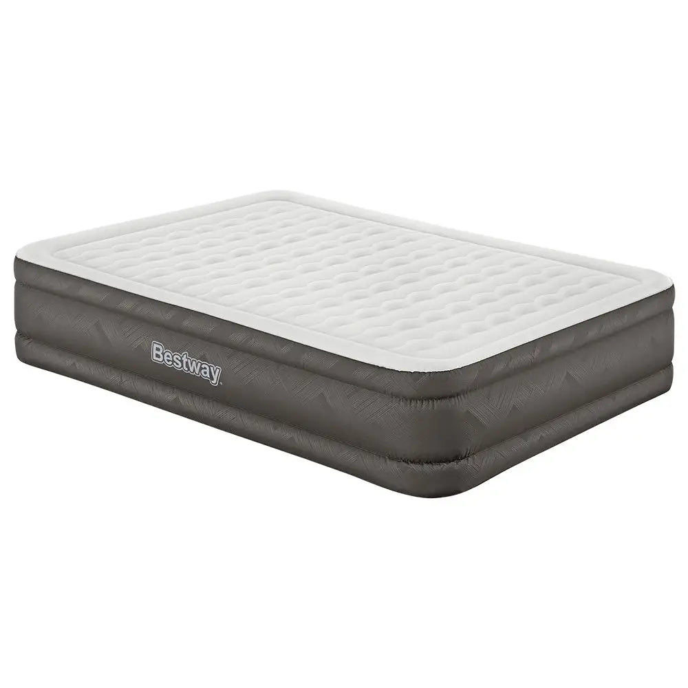 Bestway Air Mattress Queen Inflatable Bed 46cm Airbed Grey - Outdoor > Camping
