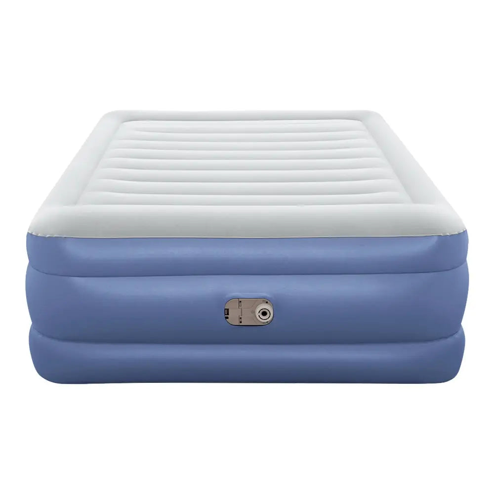 Bestway Air Mattress Queen Inflatable Bed 61cm Airbed Blue - Home & Garden > Inflatable Mattress