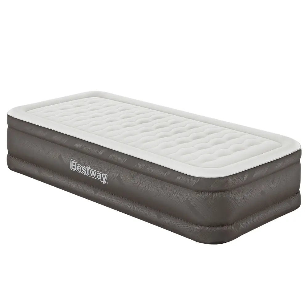 Bestway Air Mattress Single Inflatable Bed 46cm Airbed Grey - Outdoor > Camping