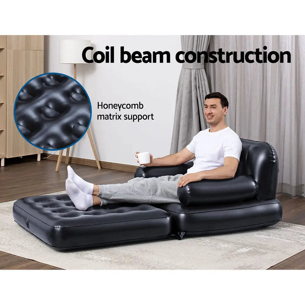 Bestway Inflatable Air Chair Seat Lounge Couch Lazy Sofa Blow Up Ottoman - Home & Garden > Inflatable Mattress