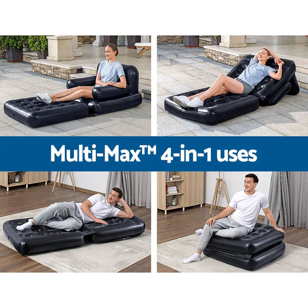Bestway Inflatable Air Chair Seat Lounge Couch Lazy Sofa Blow Up Ottoman - Home & Garden > Inflatable Mattress