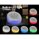 Bestway Inflatable Air Chair Sofa Lounge Seat LED Light - Home & Garden > Pool & Accessories