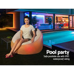 Bestway Inflatable Air Chair Sofa Lounge Seat LED Light - Home & Garden > Pool & Accessories