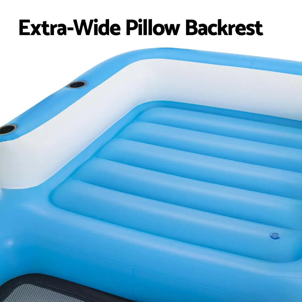 Bestway Inflatable Floating Island Float Lounger Sunshade Pool Bed 3.05Mx1.86M - Home & Garden > Pool & Accessories >