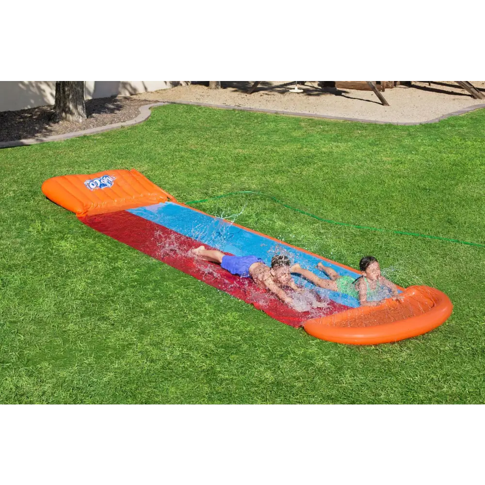 Bestway Kids H20GO Double Water Slide with Ramp - 18’/5.49m - Home & Garden > Pool & Accessories