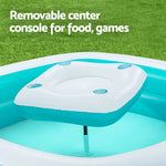 Bestway Kids Inflatable Family Pool with Center Console Cup Holder 218x218x48cm - Home & Garden > Pool & Accessories >