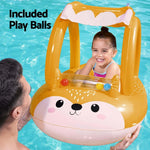 Bestway Kids Inflatable Fox Swim Float Floating Seat Canopy Pool Toys 94x66CM - Home & Garden > Pool & Accessories >