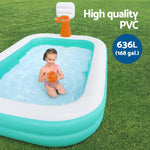 Bestway Kids Inflatable Pool Above Ground Play Pools Basketball Hoop 251x168cm - Home & Garden > Pool & Accessories >