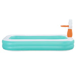 Bestway Kids Inflatable Pool Above Ground Play Pools Basketball Hoop 251x168cm - Home & Garden > Pool & Accessories >
