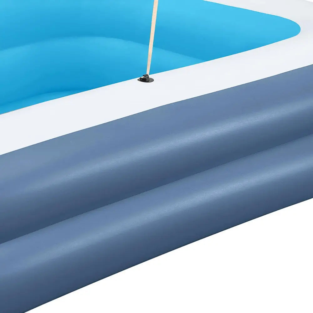 Bestway Kids Inflatable Pool Above Ground Splash Pool with Sunshade 254x178cm - Home & Garden > Pool & Accessories >