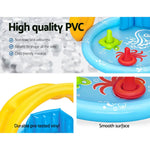 Bestway Kids Pool 115x89x76cm Inflatable Play Swimming Pools w/ Canopy 31L - Home & Garden > Pool & Accessories >