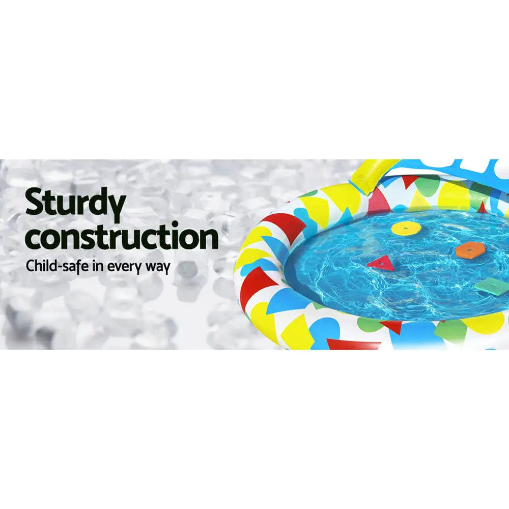 Bestway Kids Pool 120x117x46cm Inflatable Play Swimming Pools w/ Canopy 45L - Home & Garden > Pool & Accessories