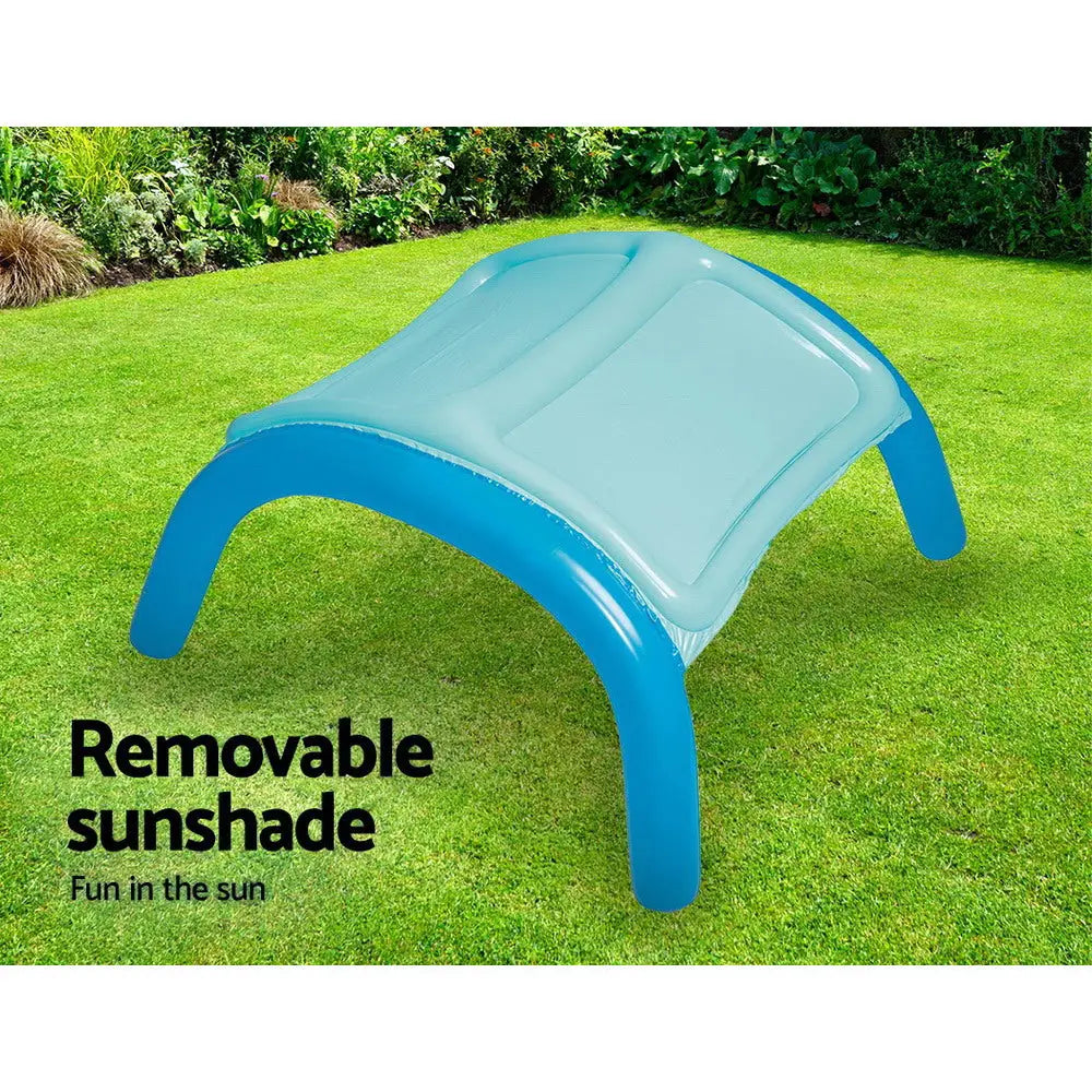 Bestway Kids Pool 140x140x114cm Inflatable Swimming w/ Canopy Play Pools 265L - Home & Garden > Pool & Accessories >