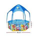 Bestway Kids Pool 183x51cm Steel Frame Swimming Play Pools Canopy 930L - Home & Garden > Pool & Accessories