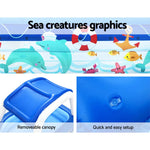 Bestway Kids Pool 213x155x132cm Inflatable Swimming w/ Canopy Play Pools 282L - Home & Garden > Pool & Accessories >
