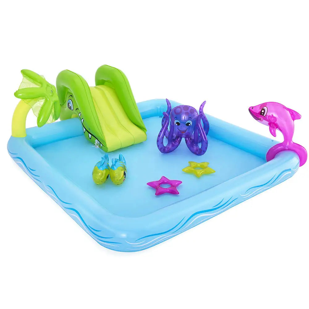 Bestway Kids Pool 239x206x86cm Inflatable Above Ground Swimming Play Pools 308L - Home & Garden > Pool & Accessories