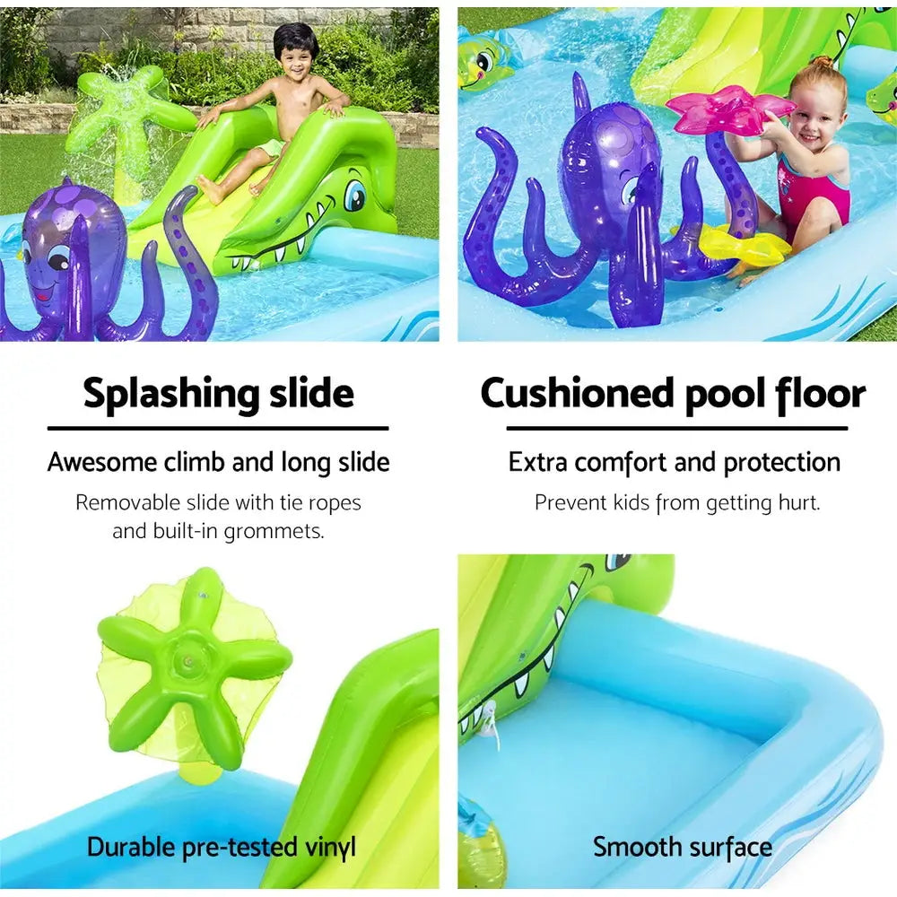 Bestway Kids Pool 239x206x86cm Inflatable Above Ground Swimming Play Pools 308L - Home & Garden > Pool & Accessories
